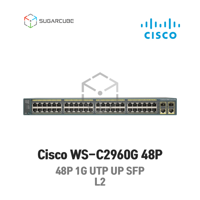 Cisco WS-C2960G 48P 시스코 L2 L3 중고스위치