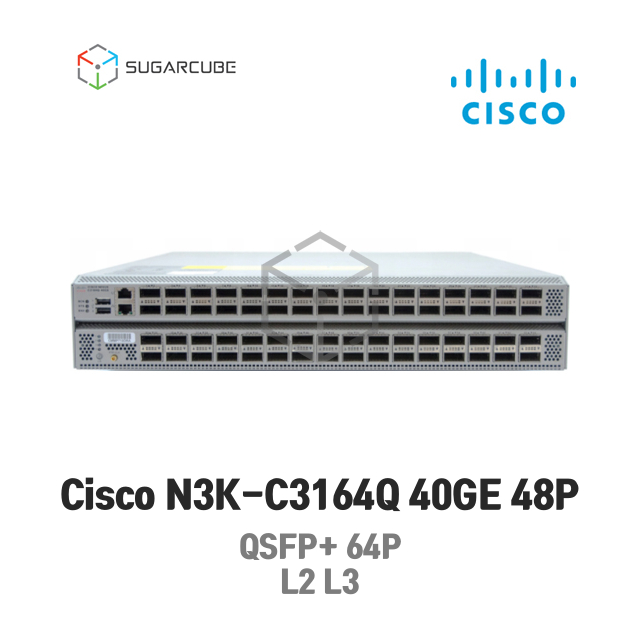 Cisco N3K-C3164Q 40GE 시스코 네트워크 L2 L3 중고스위치