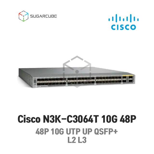 Cisco Nexus C3064-T 48P 10GbE RJ-45, 4Port 40GbE QSFP+ 시스코 L2 L3 중고스위치