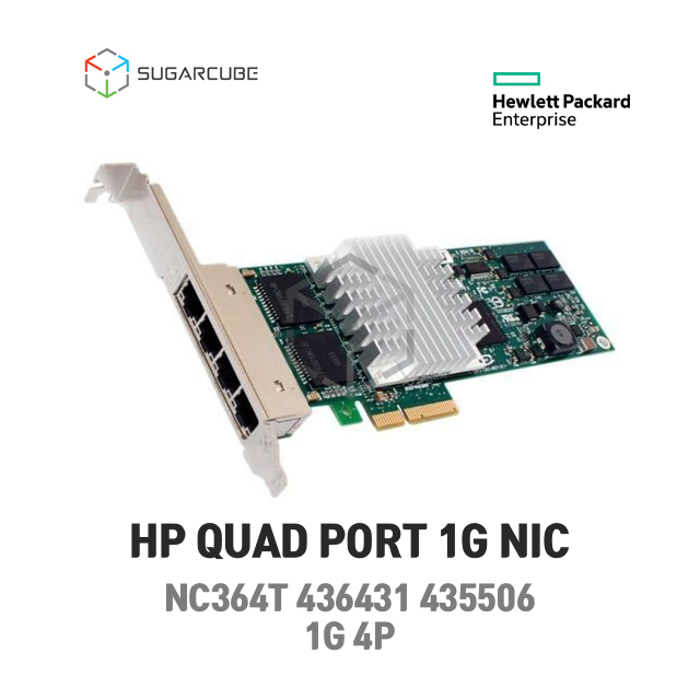 HP 쿼드기가 NC364T 436431-001 서버랜카드