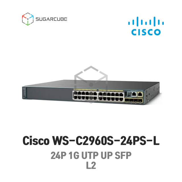 Cisco WS-C2960S-24PS-L 시스코 L2 L3 중고스위치