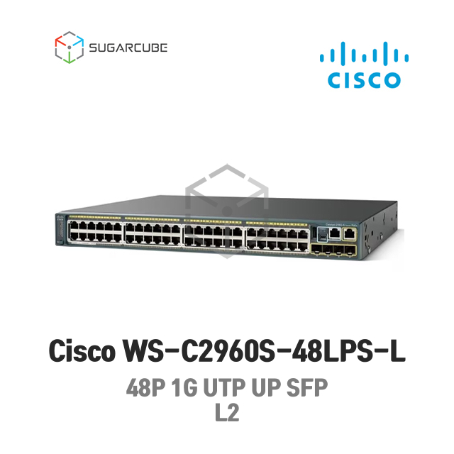 Cisco WS-C2960S-48LPS-L 시스코 L2 L3 중고스위치
