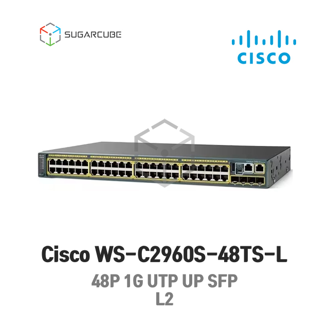 Cisco WS-C2960S-48TS-L 시스코 L2 L3 중고스위치