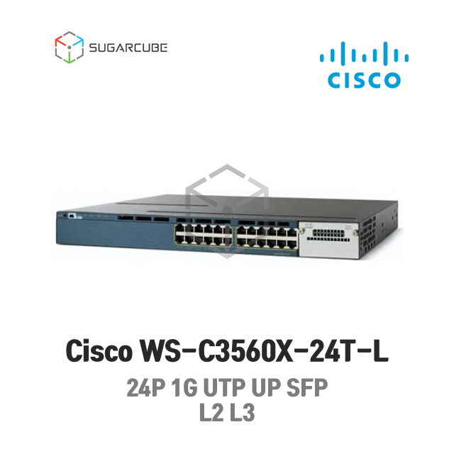 Cisco WS-C3560X-24T-L 시스코 네트워크 L2 L3 중고스위치