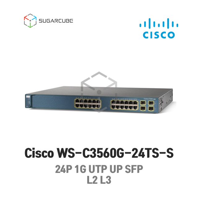 Cisco WS-C3560G-24TS-S 시스코 L2 L3 중고스위치