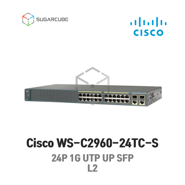 Cisco WS-C2960-24TC-S 시스코 네트워크 L2 L3 중고스위치