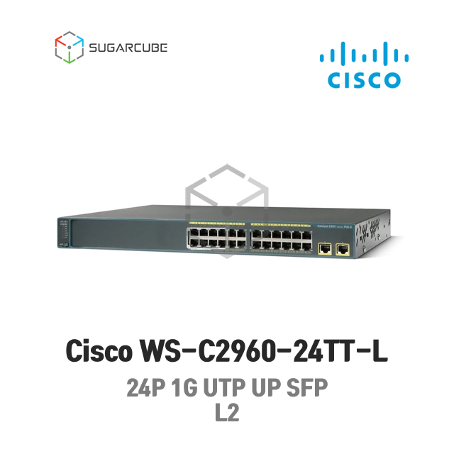 Cisco WS-C2960-24TT-L 시스코 네트워크 L2 L3 중고스위치