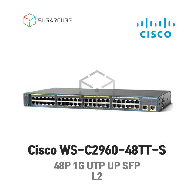 Cisco WS-C2960-48TT-S 시스코 네트워크 L2 L3 중고스위치