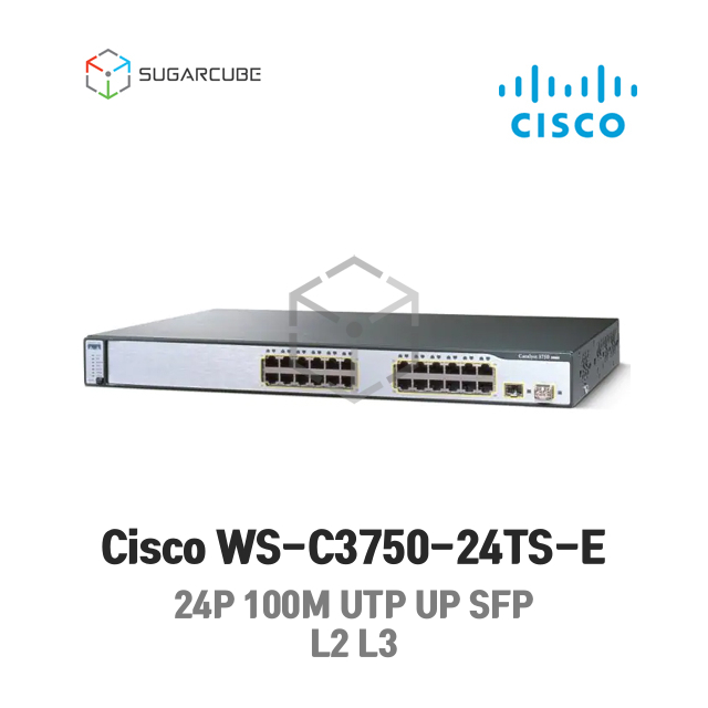 Cisco WS-C3750-24TS-E 시스코 네트워크 L2 L3 중고스위치