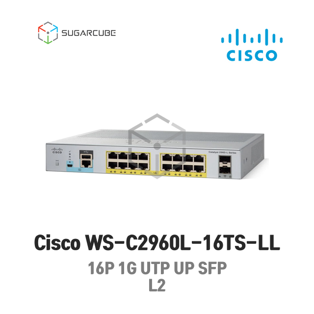 Cisco WS-C2960L-16TS-LL 시스코 L2 L3 중고스위치