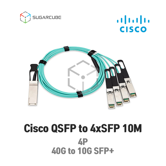 시스코 Cisco QSFP to 4xSFP+ 10M AOC Cable 광모듈 GBIC