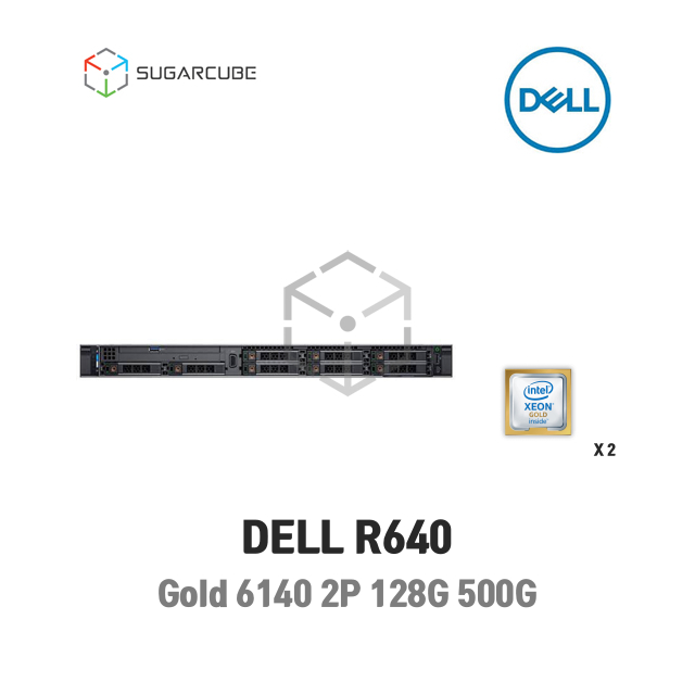 DELL R640 36코어72스레드 128G SSD 500G 2.5인치 8 중고서버 웹 디비 기 중고