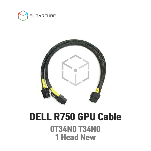 델서버 DELL R750 R750XS R7525 GPU Cable 서버그래픽카드 케이블 0T34N0 T34N0 12P 단일헤드 8P