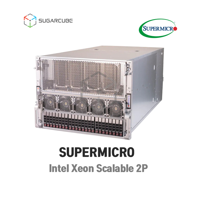 슈퍼마이크로 Supermicro SYS-821GE-TNHR 딥러닝 인공지능 Tesla H100 SXM5 8개 중고