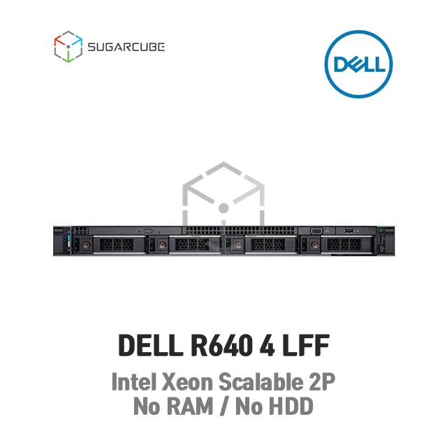 DELL Poweredge R640 Gold 6140 2P 128G 36코어 4 LFF 중고