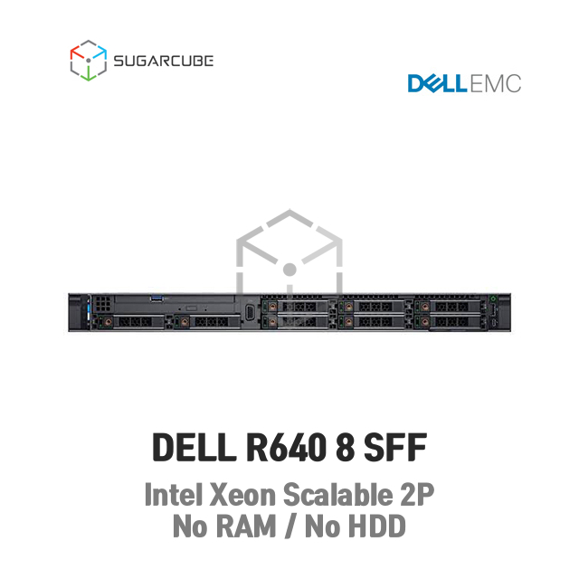 DELL Poweredge R640 Gold 6152 2P 768G 44코어 8 SFF 중고