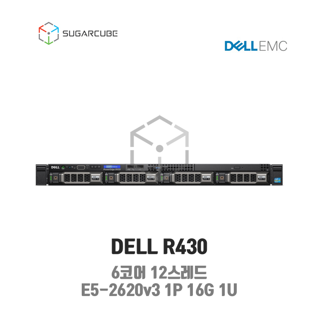 DELL Poweredge R430 E5-2620v3 1P 16G 6코어 4 LFF 중고