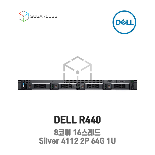 DELL Poweredge R440 Silver 4112 2P 64G 8코어 4 LFF 중고