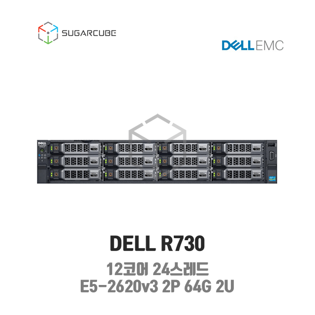 DELL Poweredge R730 E5-2620v3 2P 64G 12코어 12 LFF 중고