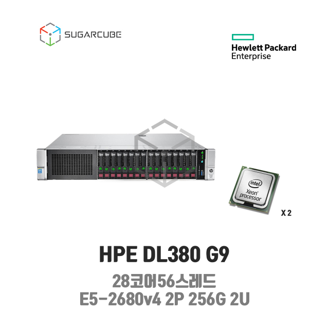 HP ProLiant DL380 G9 E5-2680v4 2P 256G 28코어 16 SFF 중고