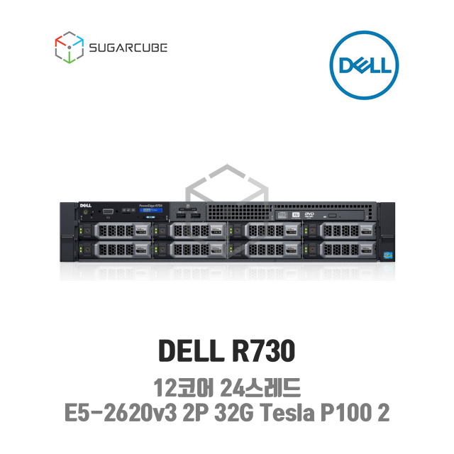 DELL Poweredge R730 E5-2620v3 2P 32G Tesla P100 2 8 LFF 중고