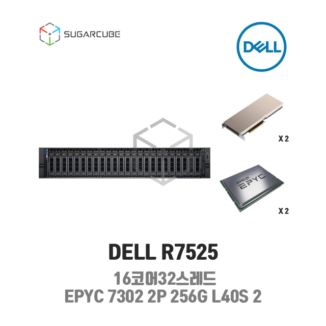 DELL Poweredge R7525 EPYC 7302 2P 256G L40S 2 24 SFF