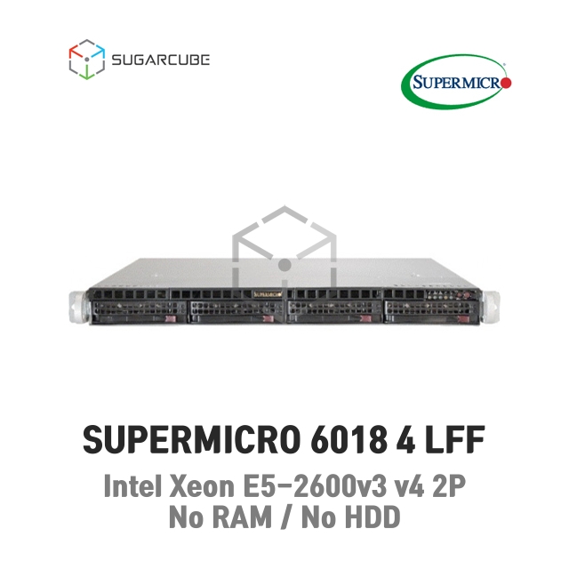 Supermicro 6018R E5-2620v3 2P 32G 12코어 4 FF 중고