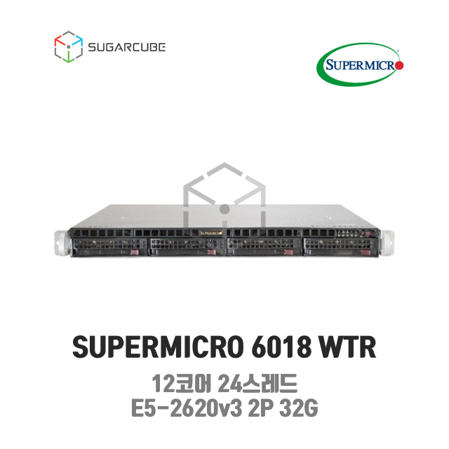 Supermicro 6018R E5-2620v3 2P 32G 12코어 4 FF 중고