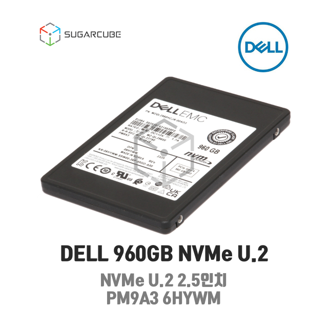 Dell 6HYWM PM9A3 MZ-QL29600 960GB PCIe 4.0x4 NVMe U.2