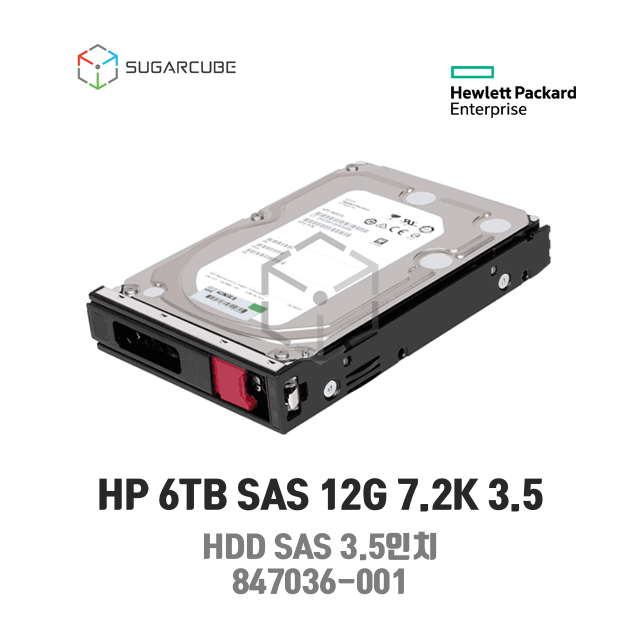 HP 6TB SAS 12G 7.2K LFF LP HDD GEN10+ GEN11 847036-001 846998-B21