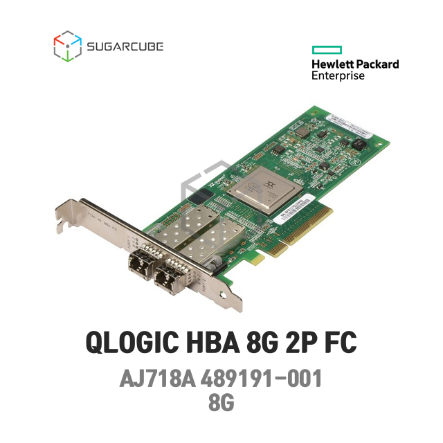 HP Qlogic 8G Dualport FC HBA QLE2562-HP AJ718A 지빅2개 포함