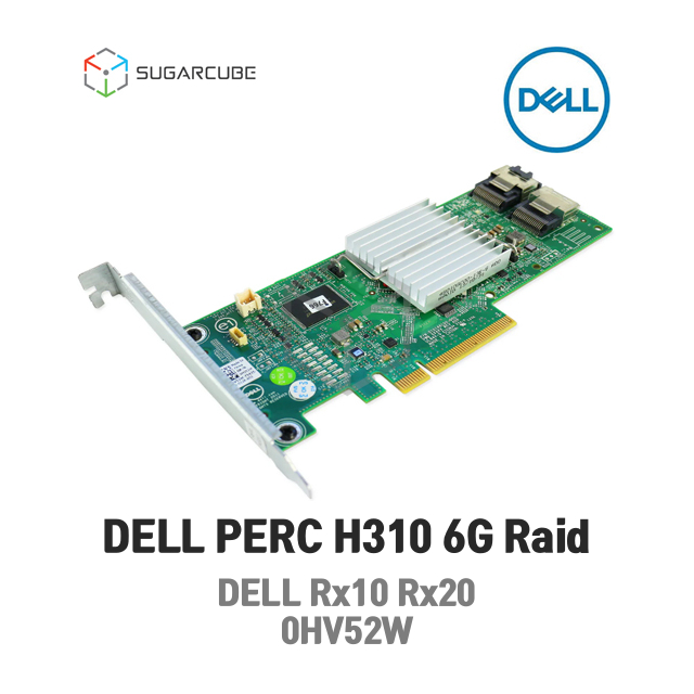 DELL PERC H310 6G 0HV52W 레이드카드+Mini SAS 케이블 SFF-8087