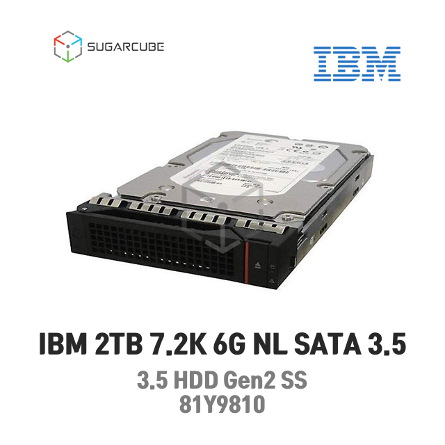 IBM 2TB 7200rpm 6Gbps NL SATA 3.5 HDD Gen2 SS 81Y9810