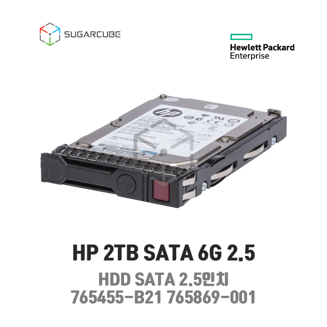 HP 2TB SATA 6G 2.5 HDD G9/10 765455-B21 765869-001 중고서버하드