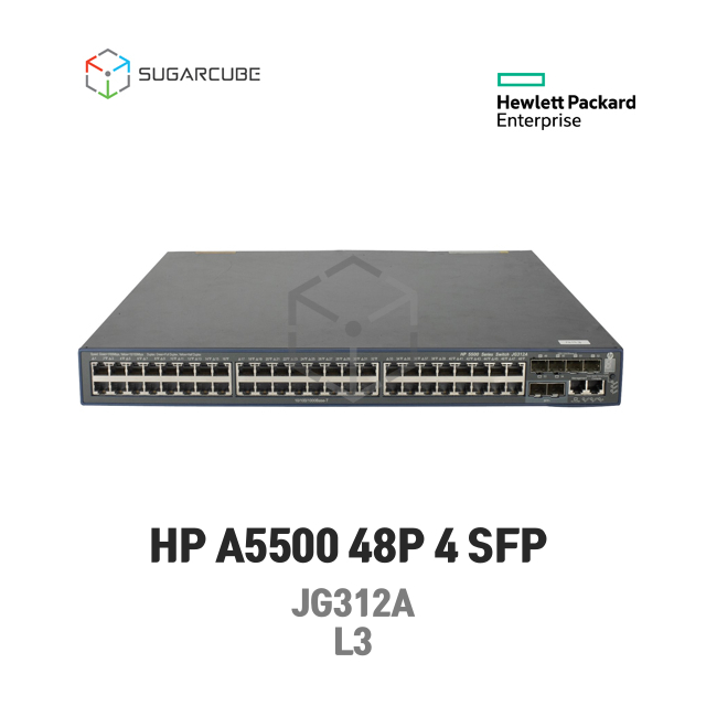 HP A5500 48P 4 SFP JG312A L3 중고스위치