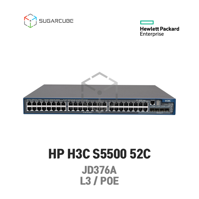 HP H3C S5500-52C POE JD376A L3 중고스위치