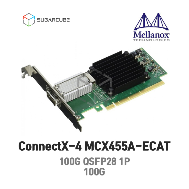 Mellanox ConnectX-4 EDR IB 100GbE QSFP28 CX455A Single MCX455A-ECAT 인피니밴드 이더넷