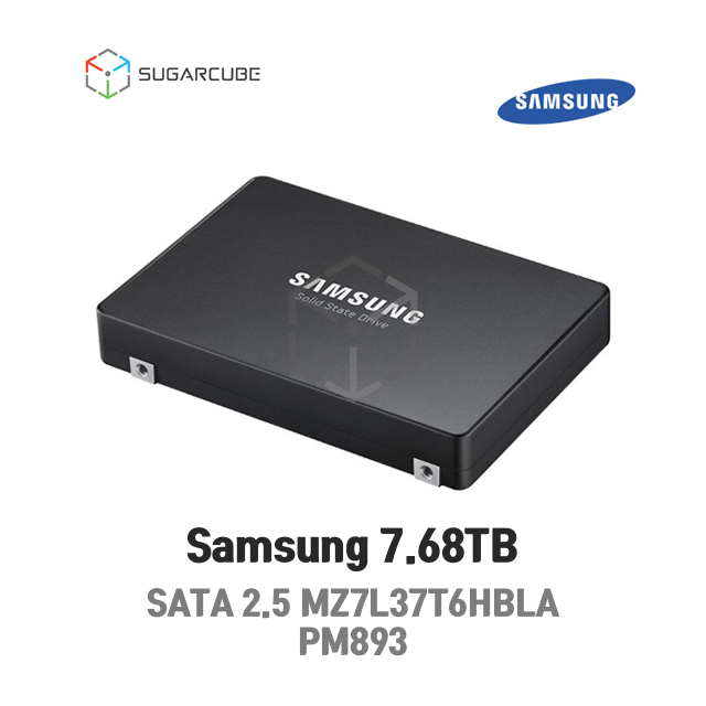 Samsung 7.68TB SATA 2.5 서버SSD PM893 MZ-7L37T6HBLA