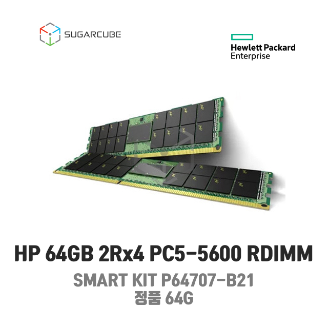 HP서버 워크스테이션 램 P64707-B21 64GB 2Rx4 PC5-5600 RDIMM SMART KIT 정품 개별포장 신제품