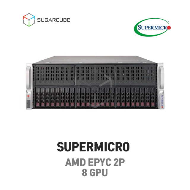 Supermicro 4124GS EPYC 7313 2P 1TB 32코어 Tesla H100 80G 인공지능