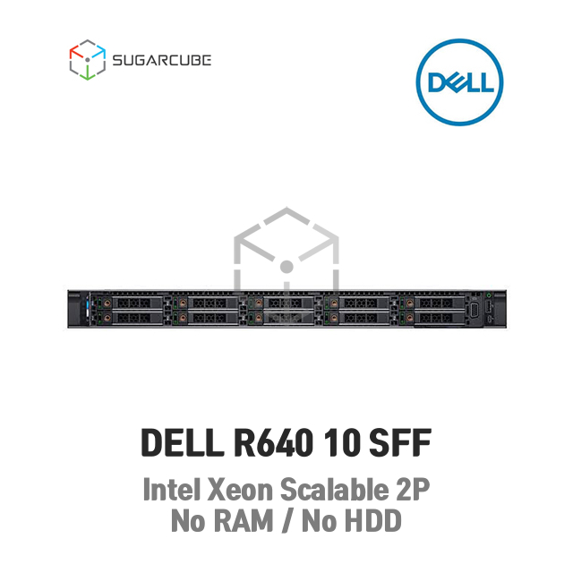 DELL R640 Gold 6140 2P 256G 36코어 10 SFF 960G NVMe SSD