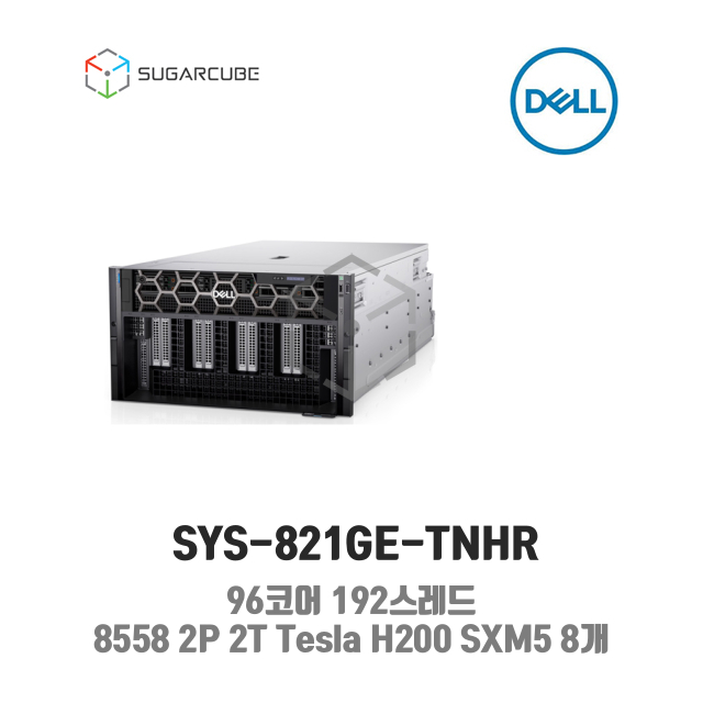 델 DELL XE9680 96코어182스레드 1TB 딥러닝 인공지능 Tesla H200 SXM5 8개