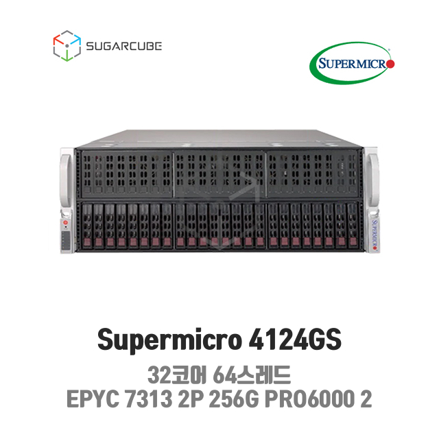 Supermicro 4124GS EPYC 7313 2P 256G PRO6000 MAX-Q 96G 2