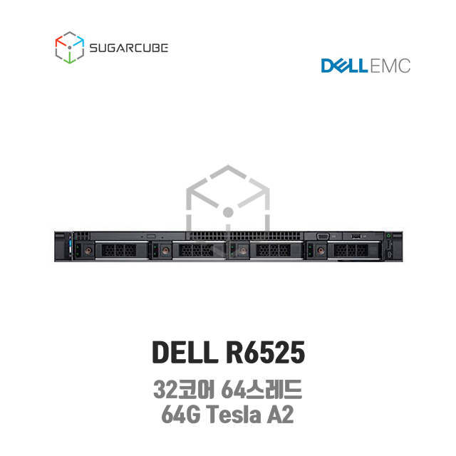 DELL R6525 EPYC 7282 2P 64G Tesla A2 중고서버