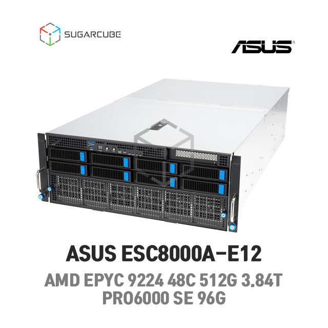 GPU서버 ASUS ESC8000A-E12 48C 96T 512G 3.84T PRO6000 SE 96G