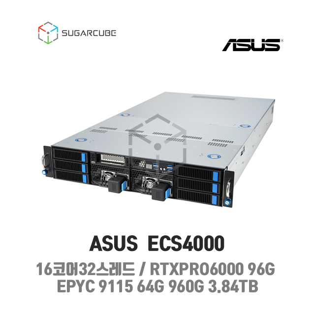 RTXPRO6000 96G x1 16코어32스레드 64G 960G 3.84TB1 렌탈