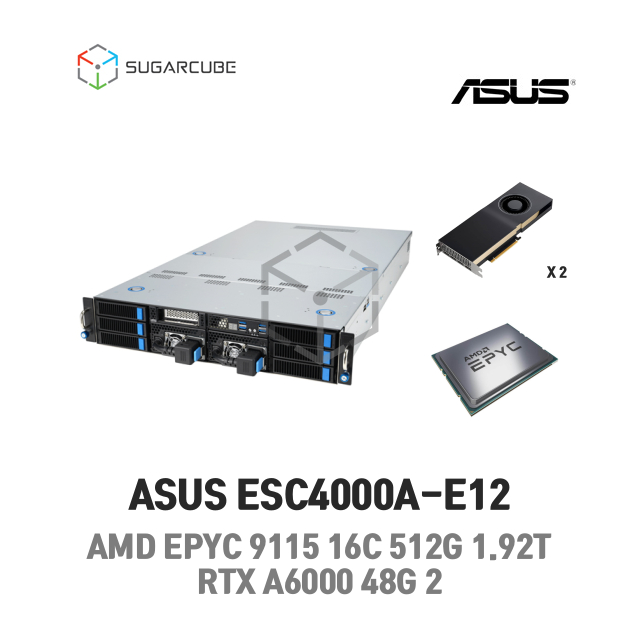 GPU서버 ASUS ESC4000A-E12 16C 32T RTX A6000 48G 2